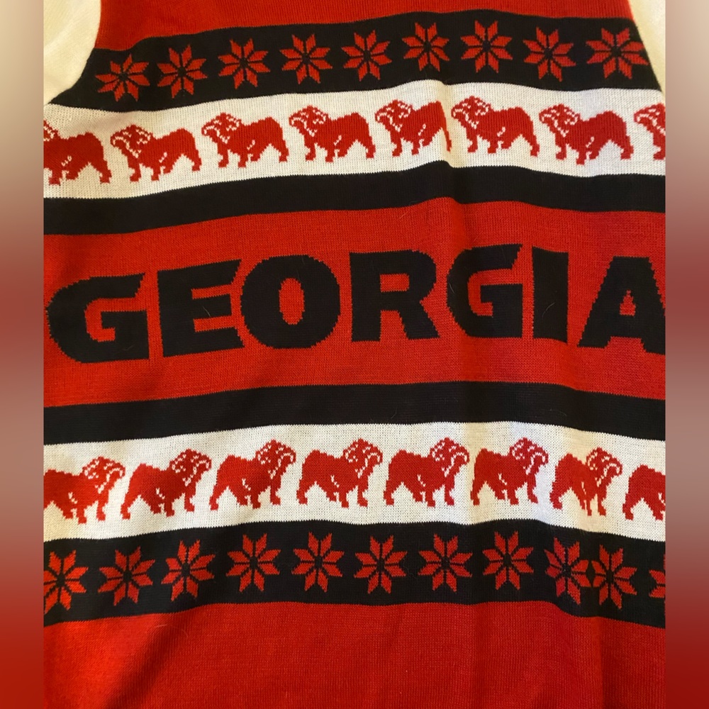 Georgia Bulldogs Ugly Christmas Sweater Men’s Large